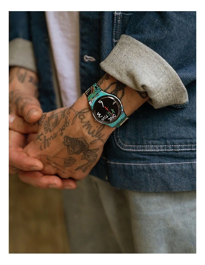 Ishtar By Jean-michel Basquiat Watch in Blue