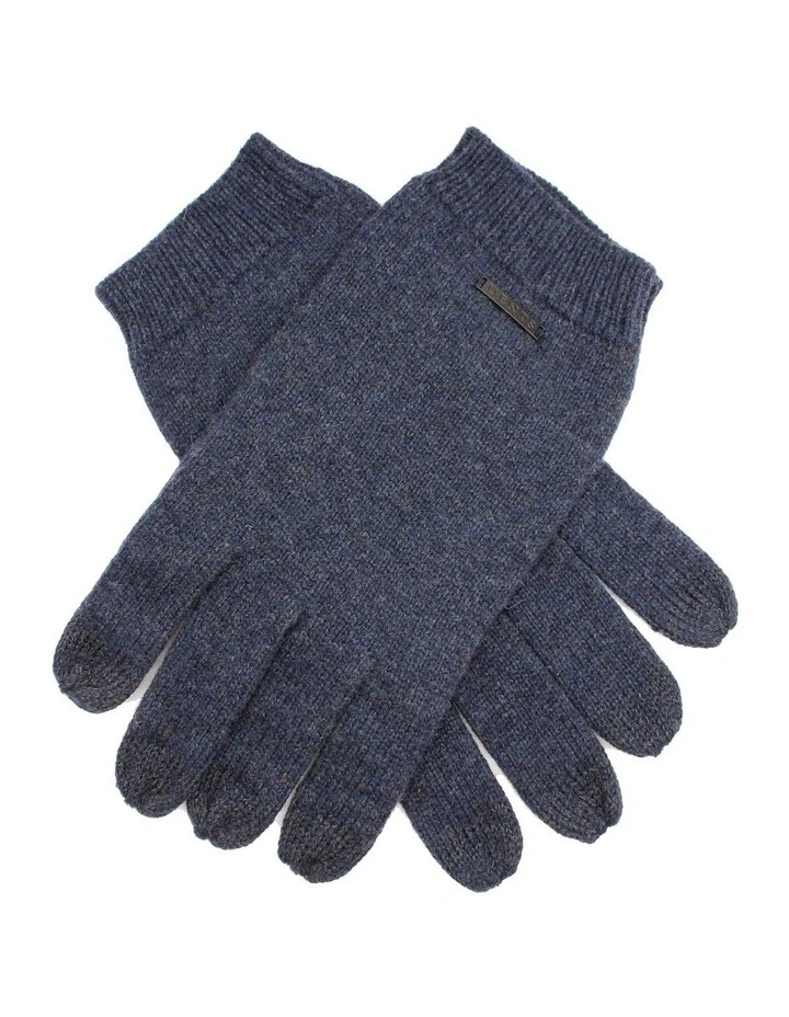 Touchscreen Pure Merino Wool Gloves in Indigo