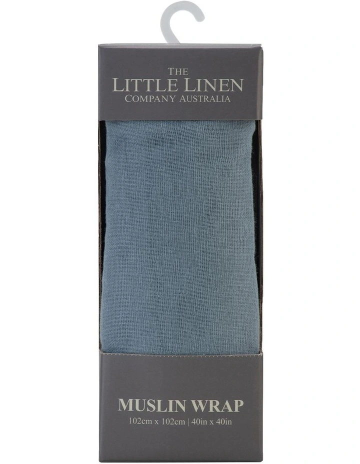 Solids Barklife Dog Muslin Wrap 1 Pack in Dusty Blue