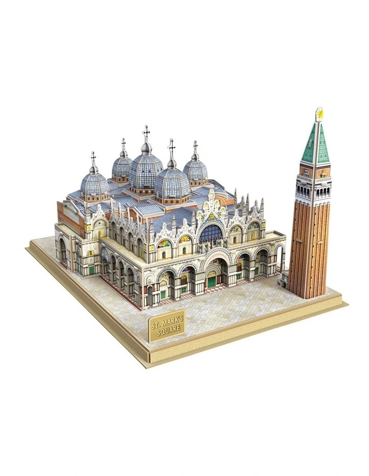 Venice Marks Square 107 Piece 3D Puzzle in Multi