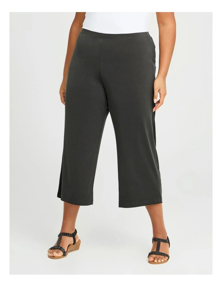 Luna Culotte Pant in Charcoal
