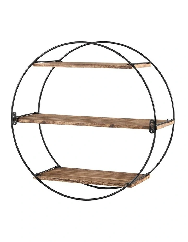 3 Tier Round Floating Wall Shelves