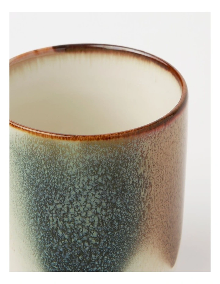 Esperance Poured Speckle Latte Cup Set of 4 in Green