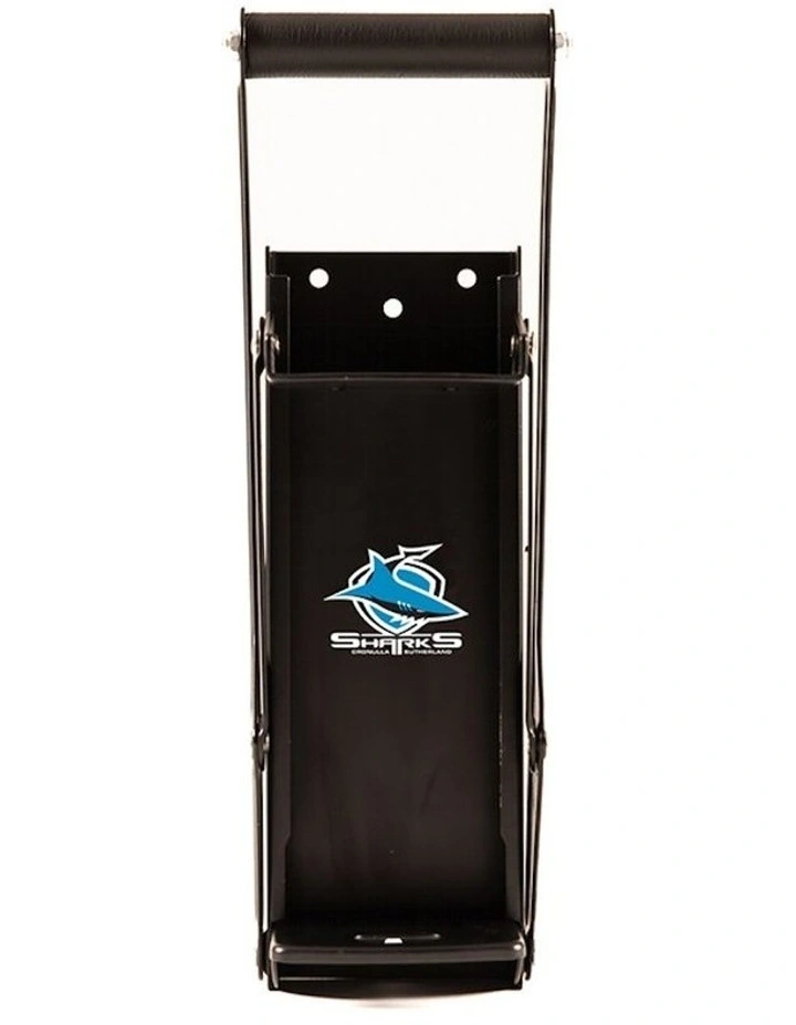 NRL Cronulla Sharks Can Crusher with Bottle Opener in Black