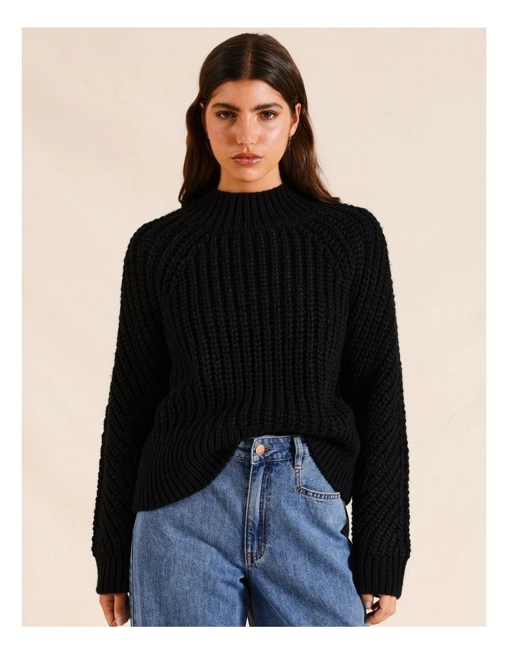 Chunky Jumper in Black