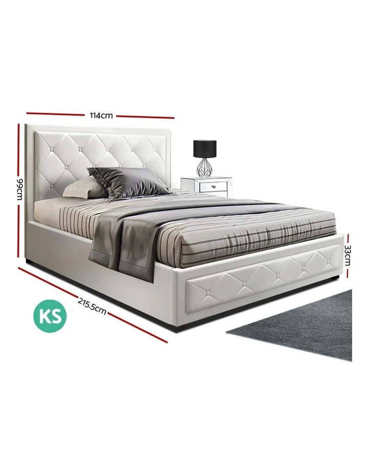 TIYO King Single Size Gas Lift Bed Frame