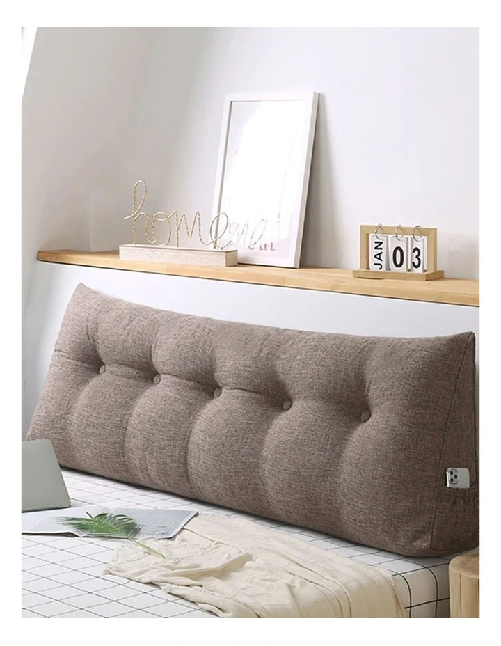 Triangular Wedge Bed Pillow 100cm in Coffee