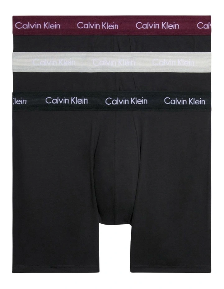 Cotton Stretch Boxer Briefs 3 Pack in Multi