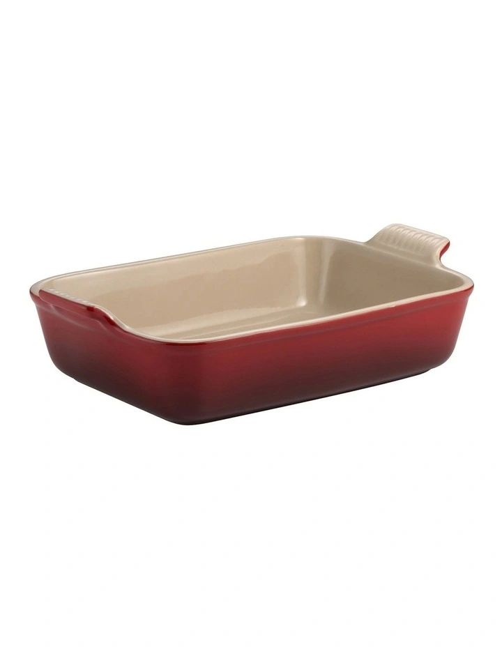 Heritage Rectangular Dish Red