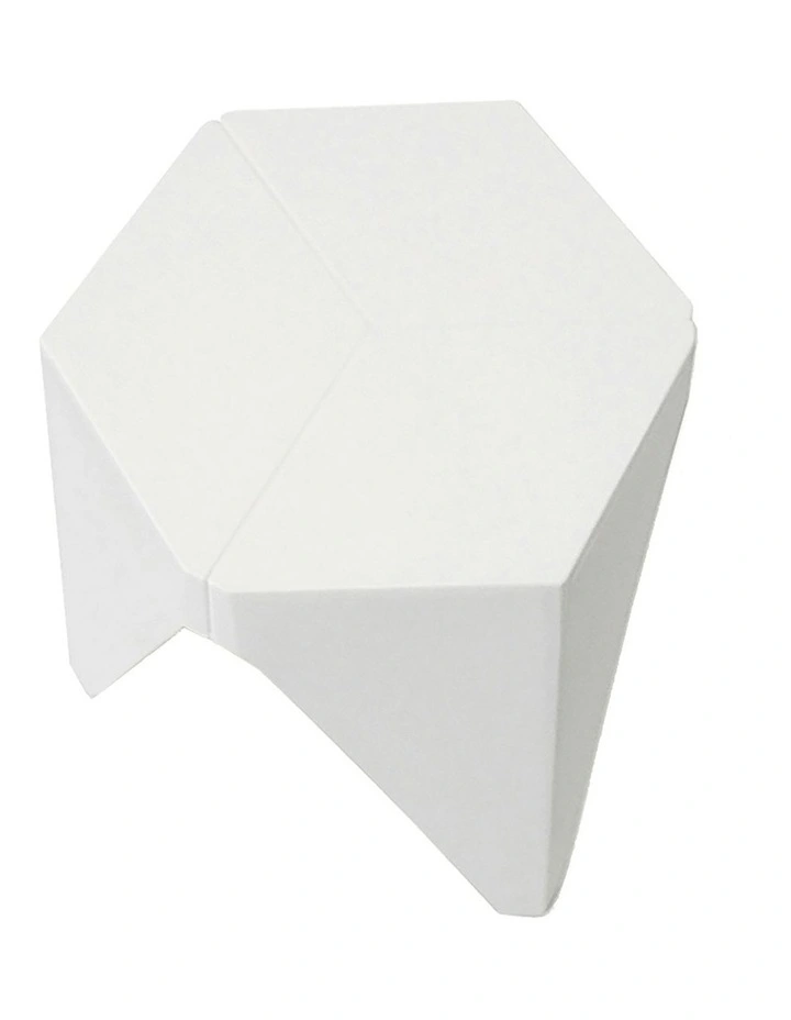 Bar Puzzle Plastic Foot Stool x2 in White