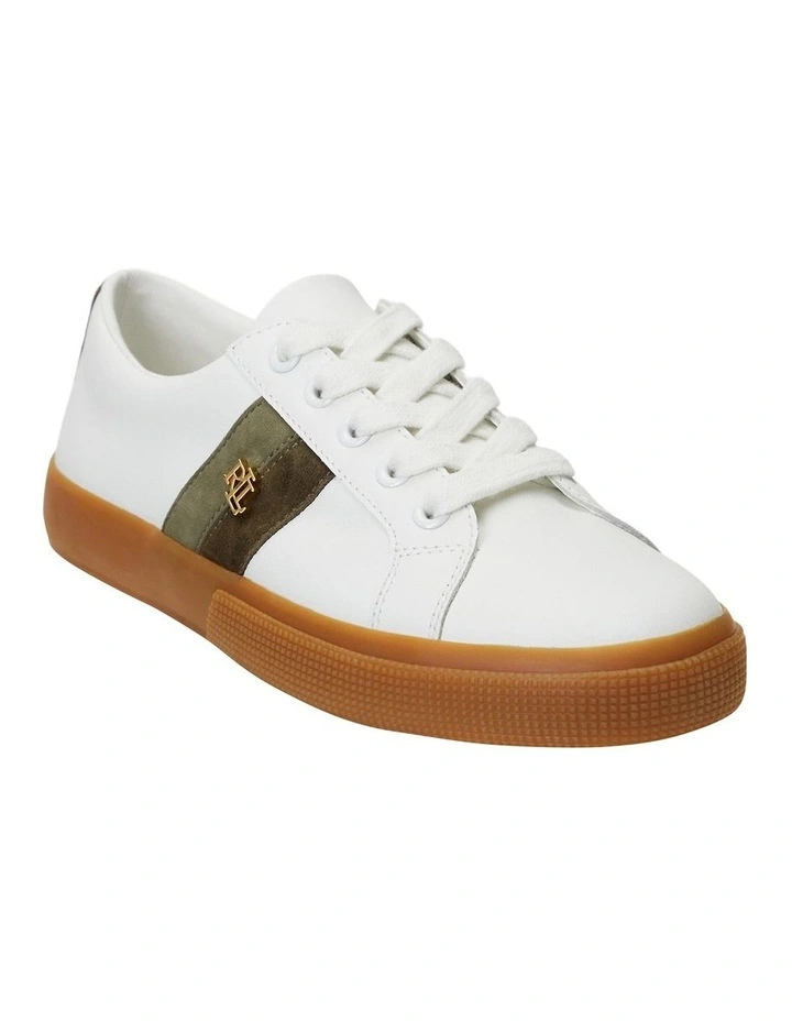 Janson IV Leather and Suede Sneaker in White
