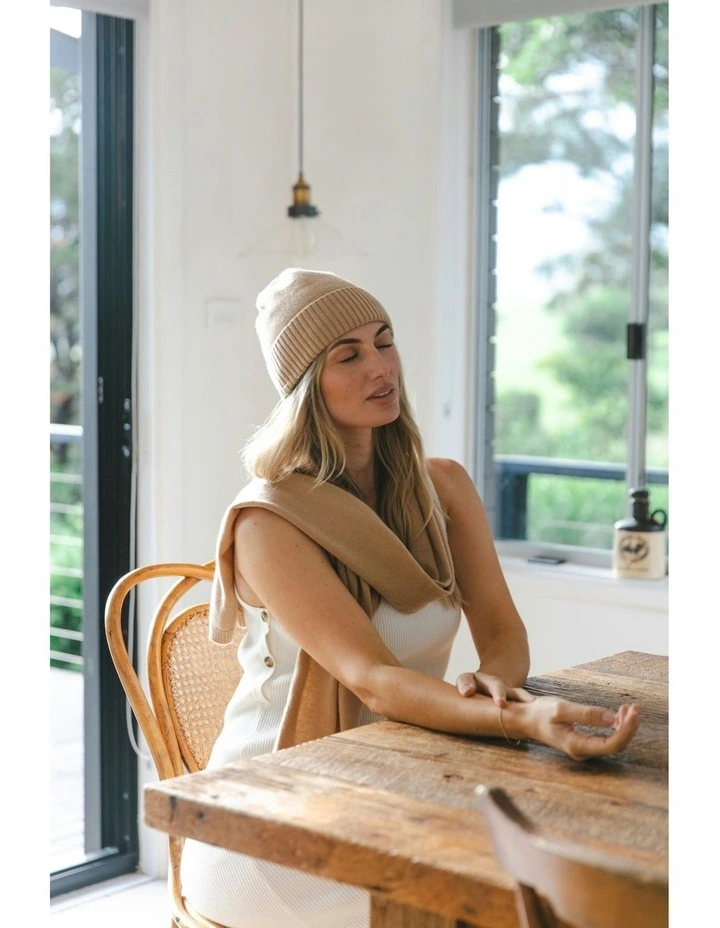 Meja Everyday Cashmere Scarf in Toffee