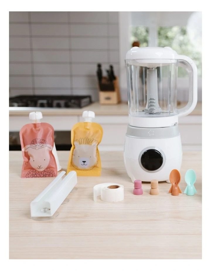 Ultimate Fresh Food Feeding System Bundle in Dusty Rose