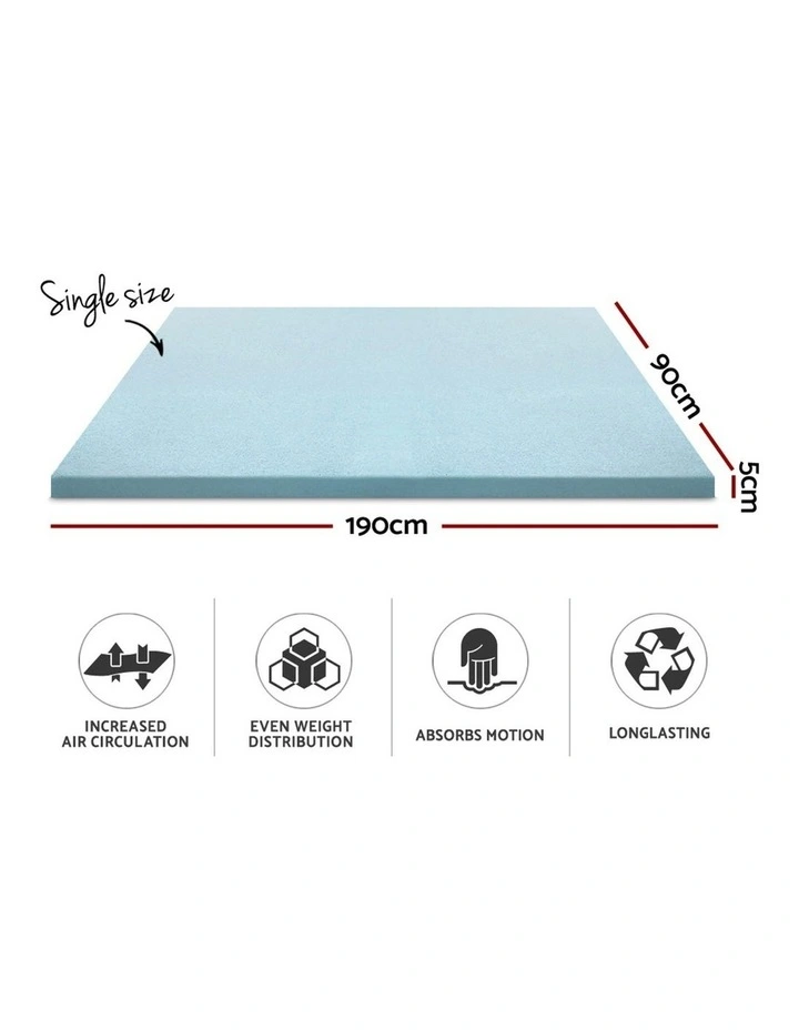 COOL GEL Memory Foam Mattress Topper
