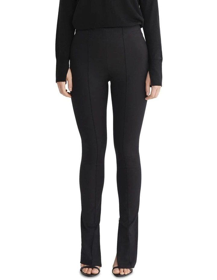 Stretch Gabardine Skinny Pant in Black