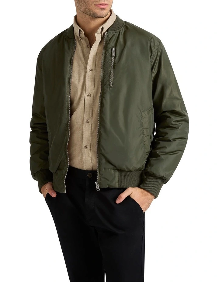 Vernon Reversible Jacket in Forrest/Bone