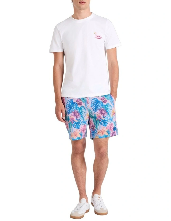 Play It Pool Embroidered T-shirt in White