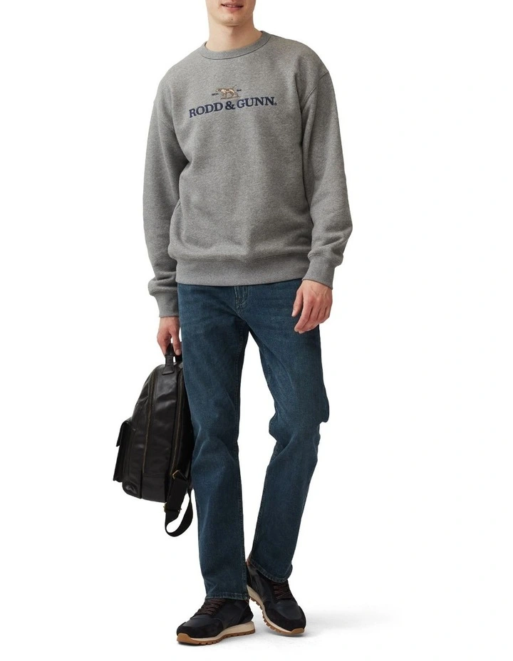 Gunn Logo Sweat in Slate