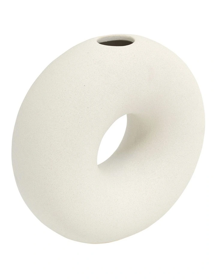 Rond Vase 17x16.5cm in Stone
