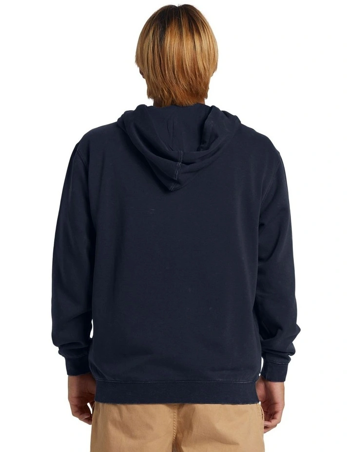 Salt Water Zip-Up Hoodie in Dark Navy