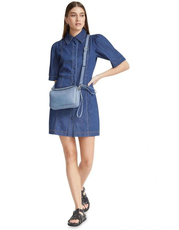 Shore Stretch Dress in Indigo