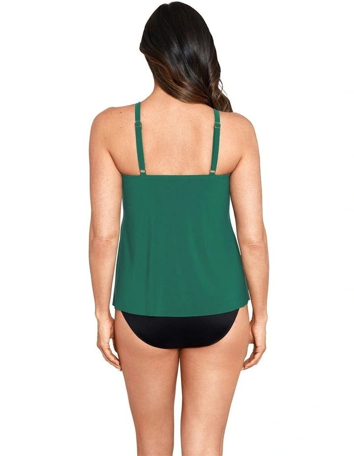 Allura Underwired Tankini Top in Malachite