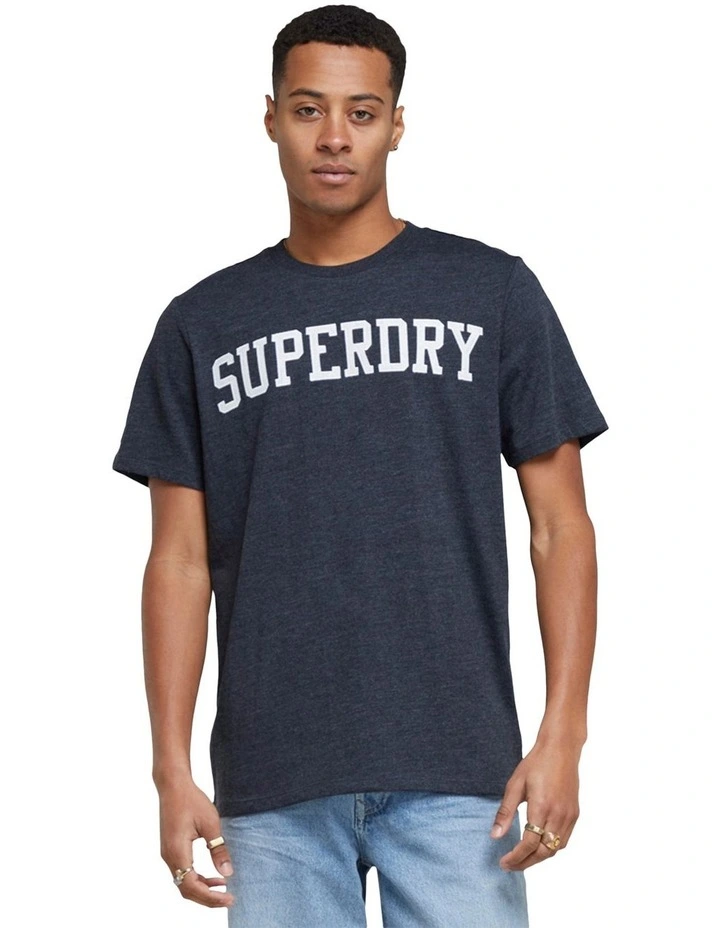 Overdye Marl Tee in Eclipse Navy