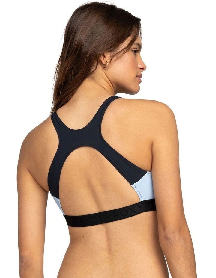 Active Crop Top in Nearly Black