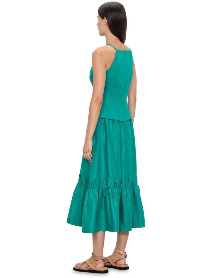 Fine Ramie Top in Emerald
