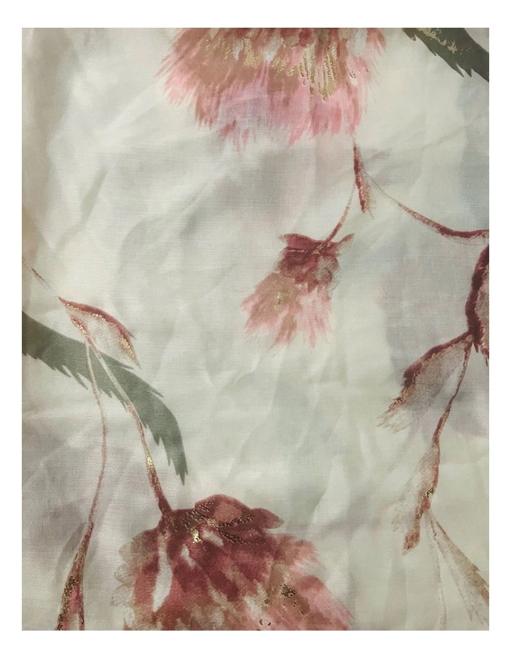 Floral Scarf in Ivory