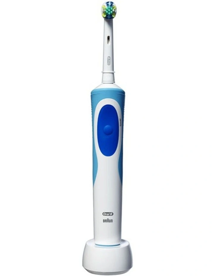 Vitality Floss Action Toothbrush in Blue/White