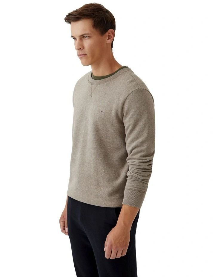 Leo Organic Cotton Sweatshirt in Mocha