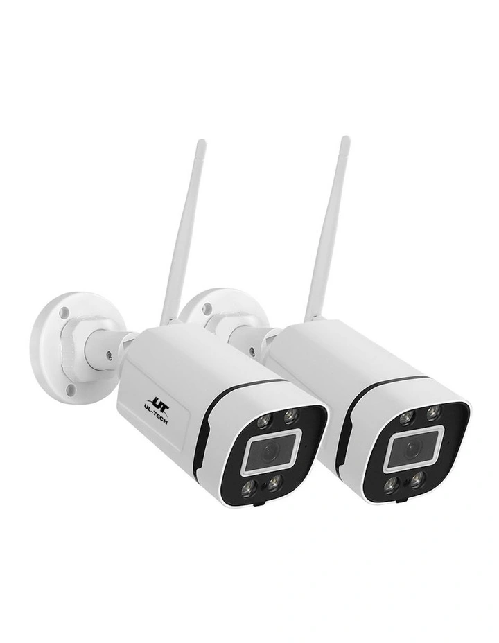 UL-tech Wireless CCTV 2 Security Camera 3MP in White