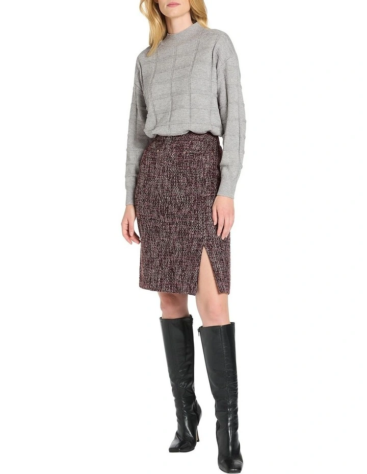 Clarette Knit in Grey Melange
