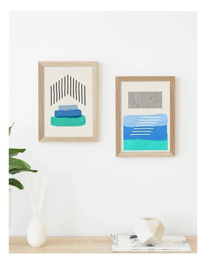Poster Photo Frames A4 Set of 2 in Oak