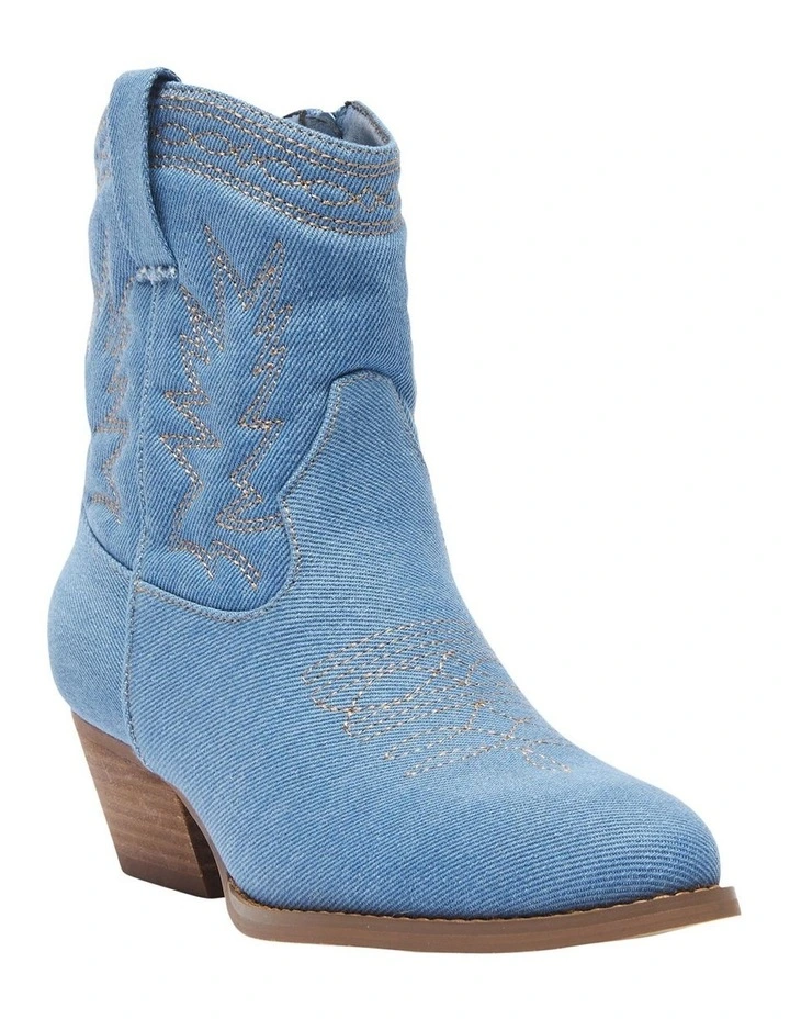 Texas Western Boots in Denim