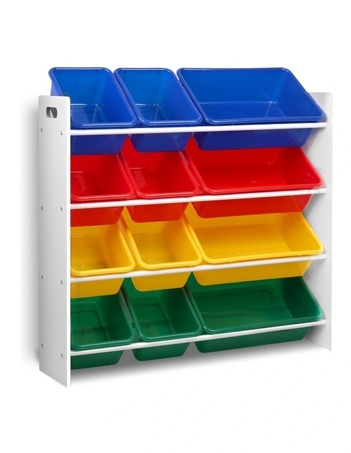12 Bin Toy Organiser Storage Rack
