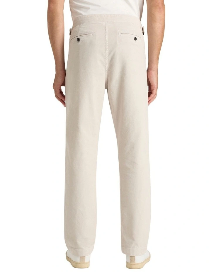 Mason Cord Trouser in Winter White