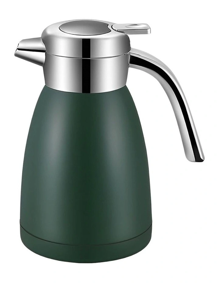 Stainless Steel Insulated Vacuum Thermal Kettle 1.2L in Green