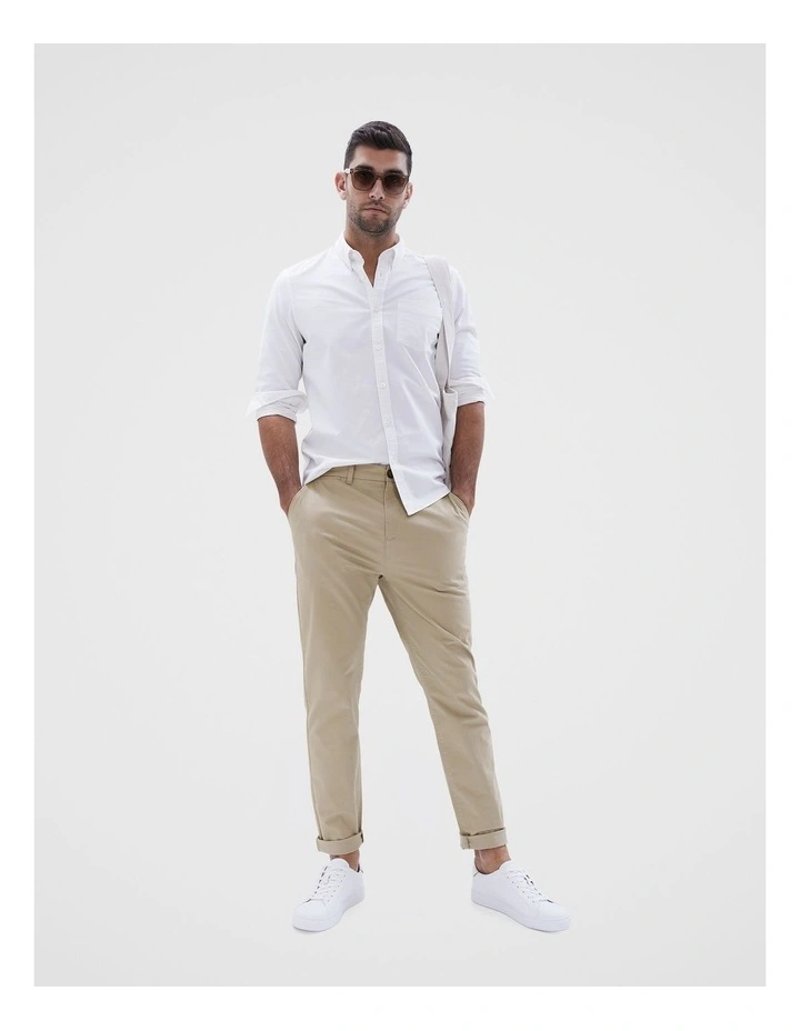 Slim Chino Pant in Stone