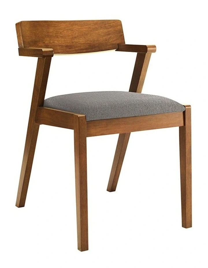 Zola Dining Chair in Walnut/Grey