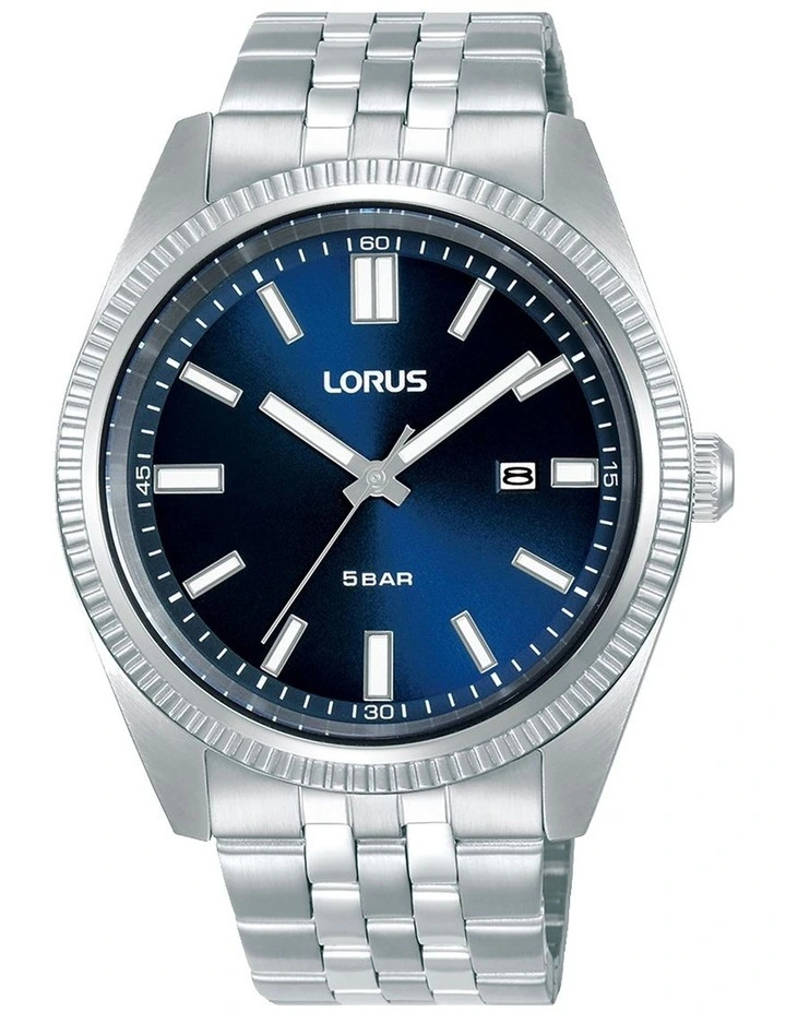 Dress Stainless Steel Case Watch in Silver