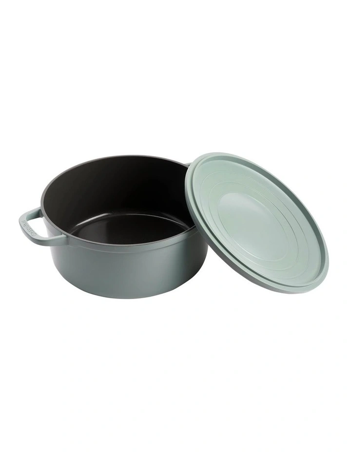 Featherweights Casserole with Lid 24cm in Smokey Sky Blue
