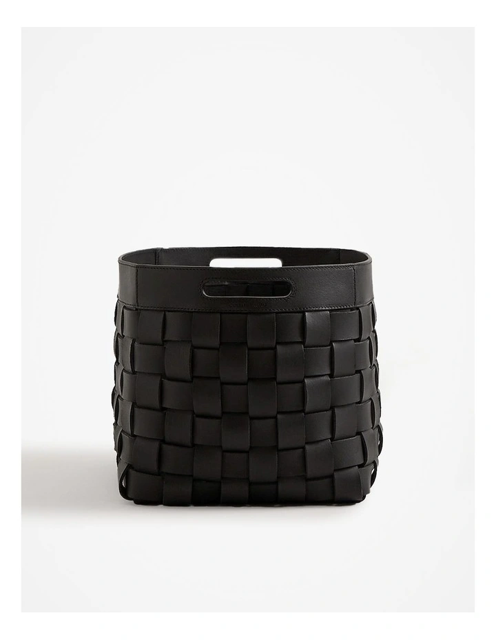 Lowa Medium Square Storage Basket in Charcoal