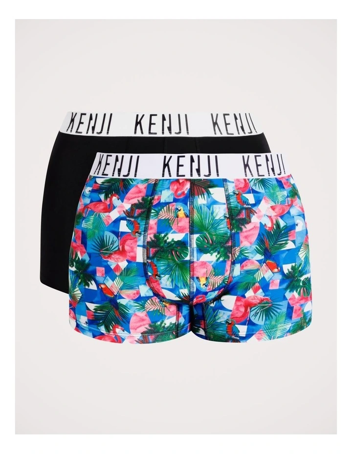 Fashion FastDry Trunks 2 Pack in Parrot