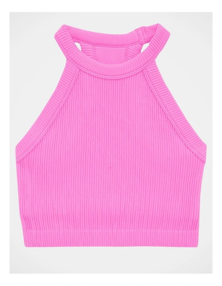Seamless High Neck Bra Top in Best Buds