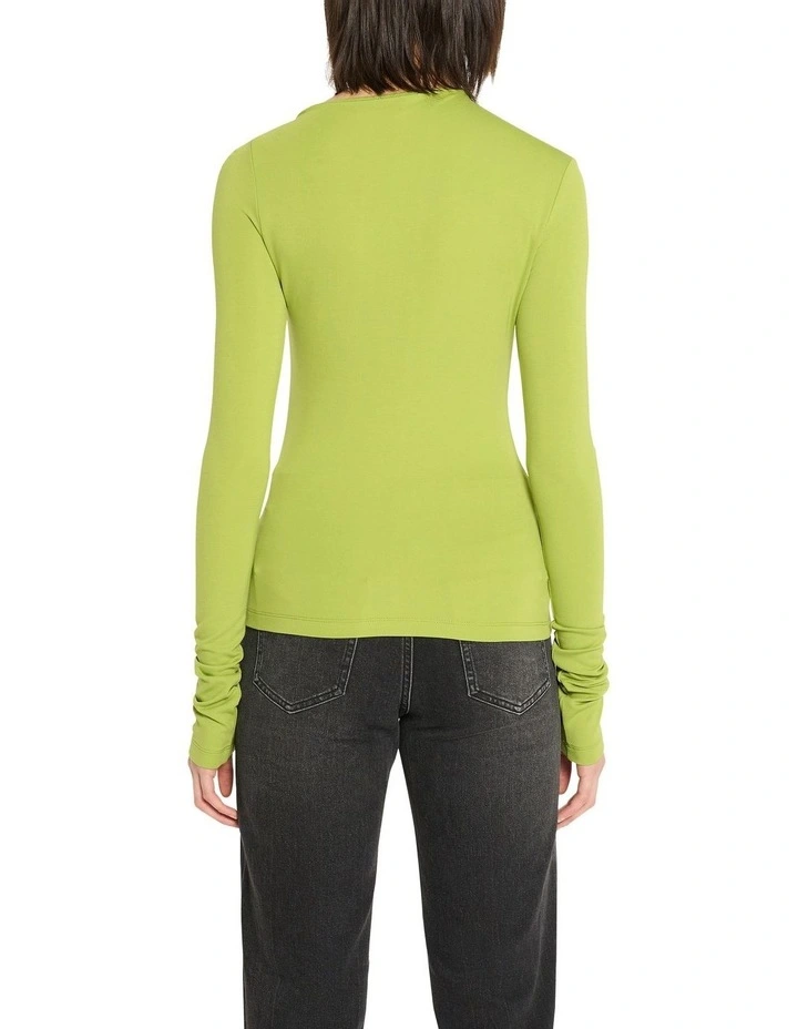 The Serpentine Top in Appletini Green