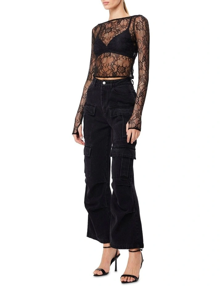 Entwine Top in Black