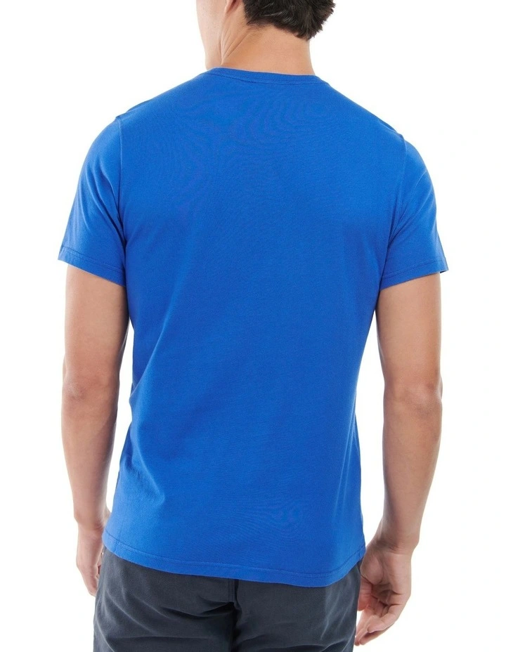 Essential Ridge Logo Tee in Bright Blue