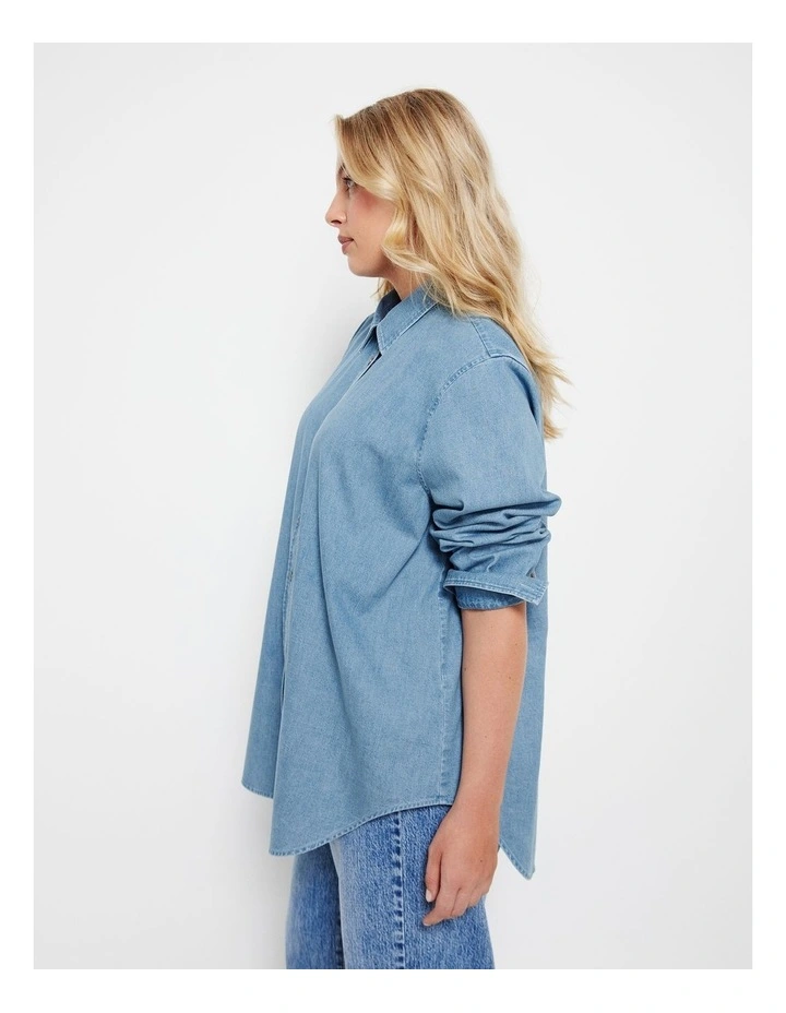 The Denim Shirt in Mid Vintage Wash